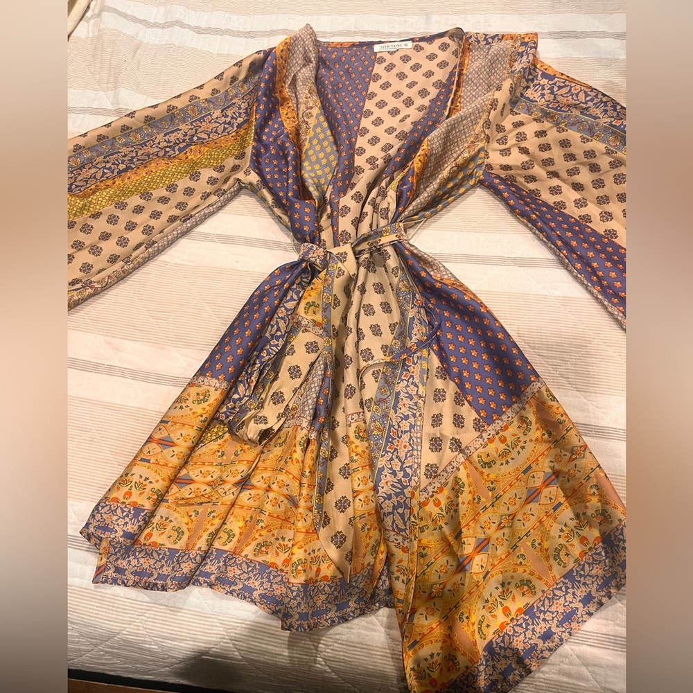 12th Tribe Multicolor Long Sleeve Dress